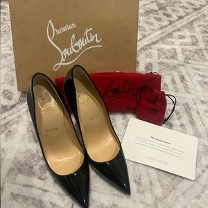 NWT Christian Louboutin So Kate 120 MM Black 37.5